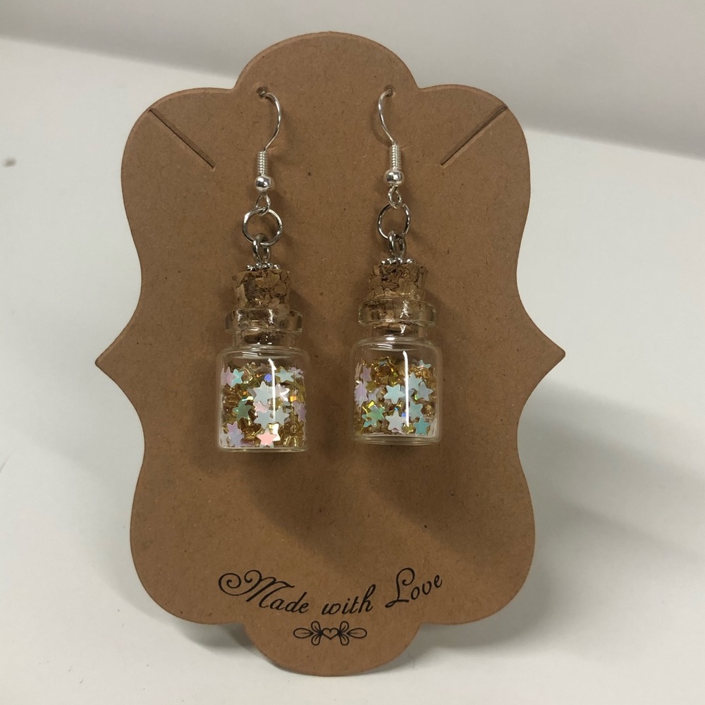 Glitter Bottle Earrings